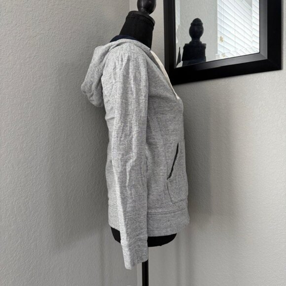 J.CREW Gray Full Zip Hoodie Sweatshirt XS - Picture 3 of 14